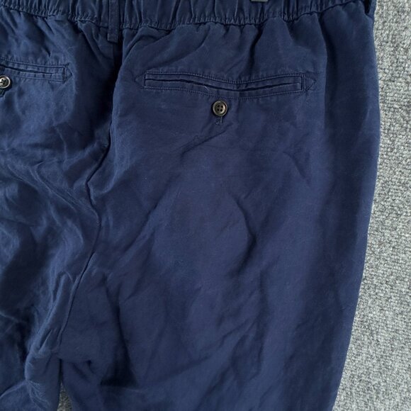 Vineyard Vines Navy Blue XL Men Linen Cotton Lyocell Pants Drawstring ACTL 37X30 - Picture 11 of 15